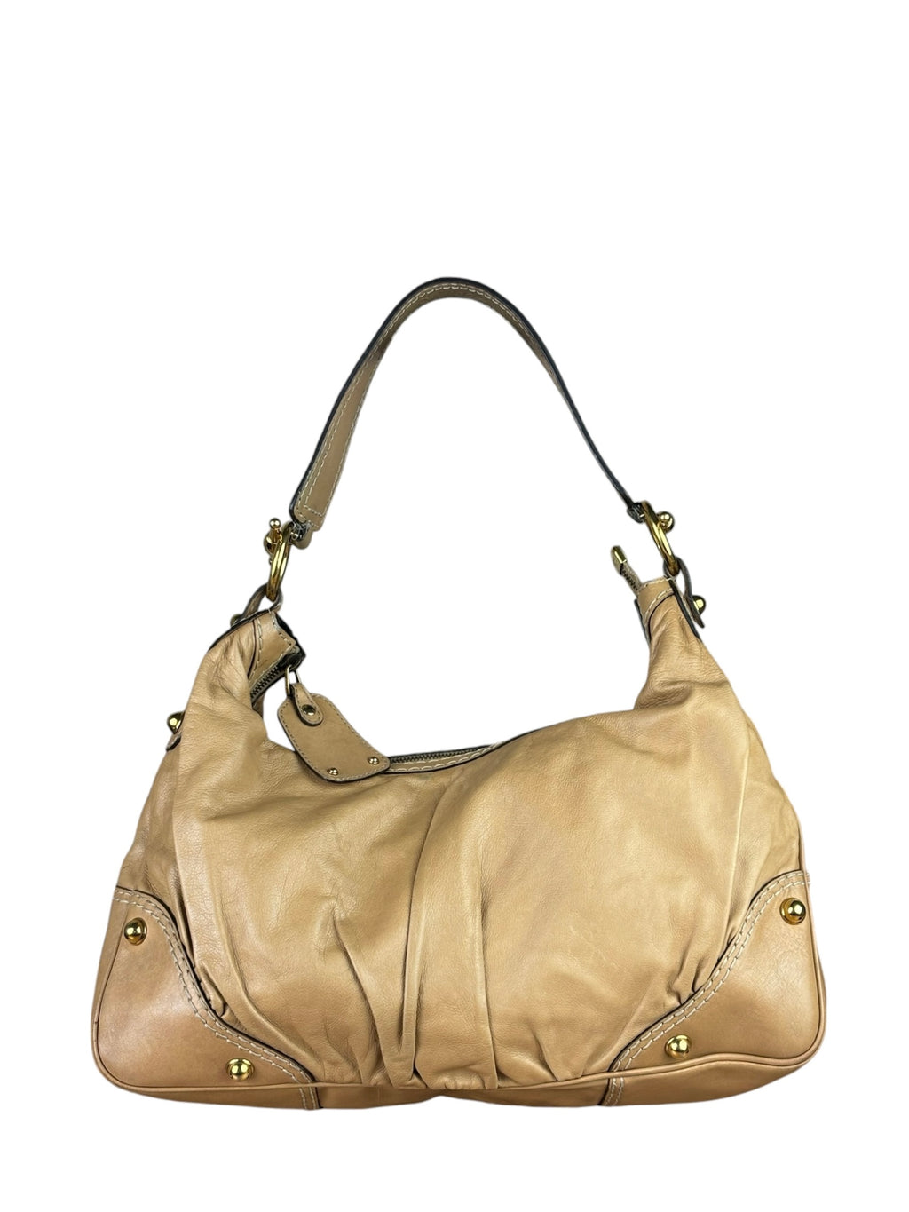 Gucci Jockey Hobo Light Brown