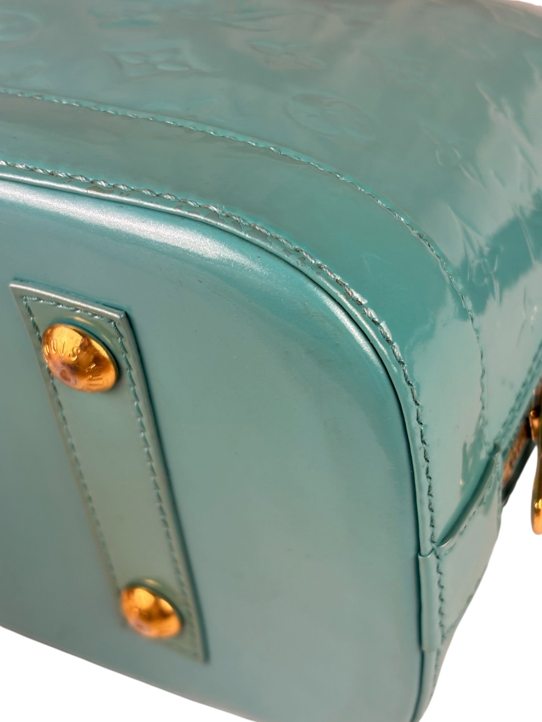 Louis Vuitton Blue Lagoon Vernis Alma GM