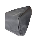 Fendi Vintage Black Nylon Leather Trim FF Roll Tote Bag