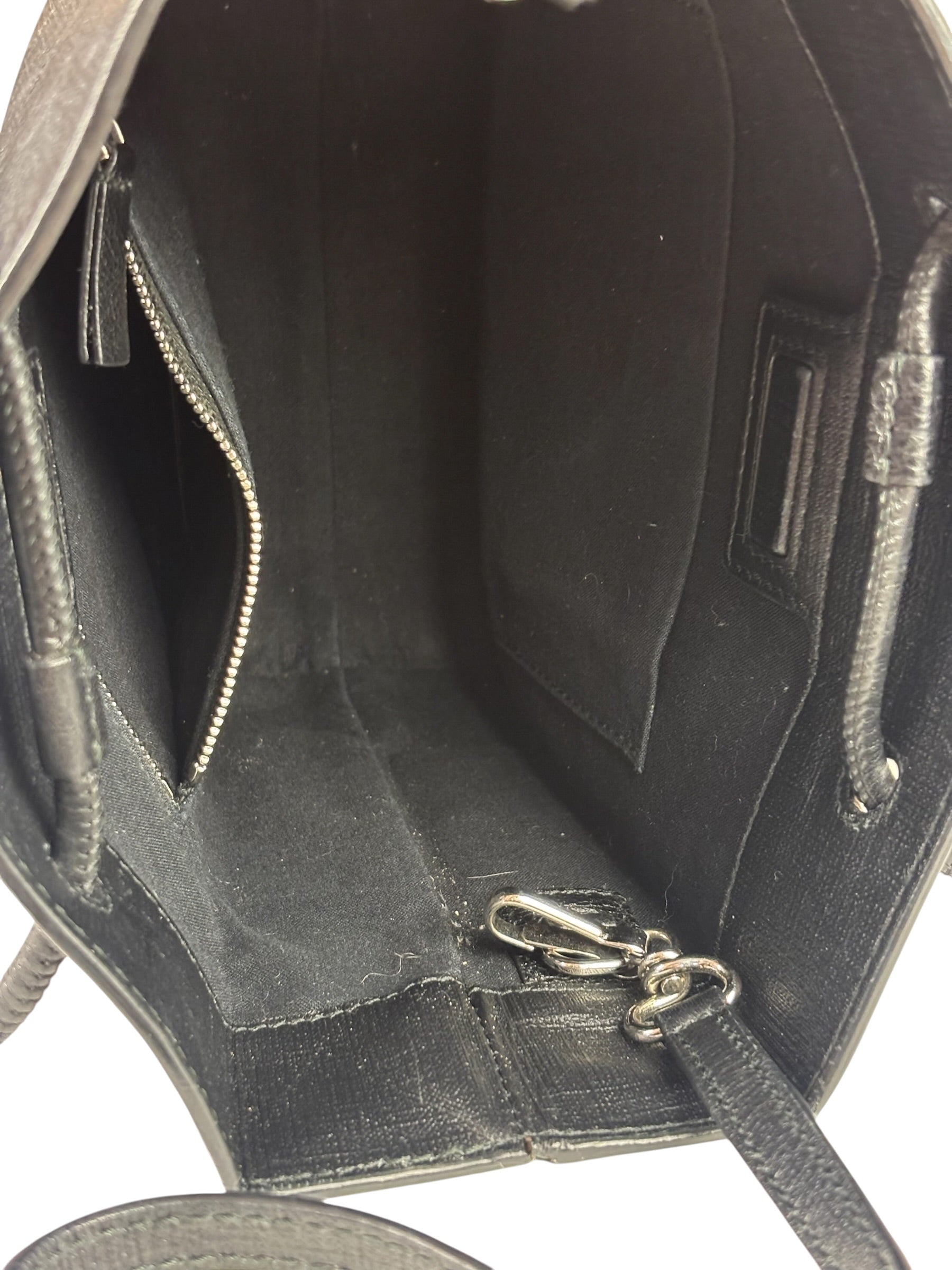 Balenciaga Black Leather Small Shopping Two-Way Tote