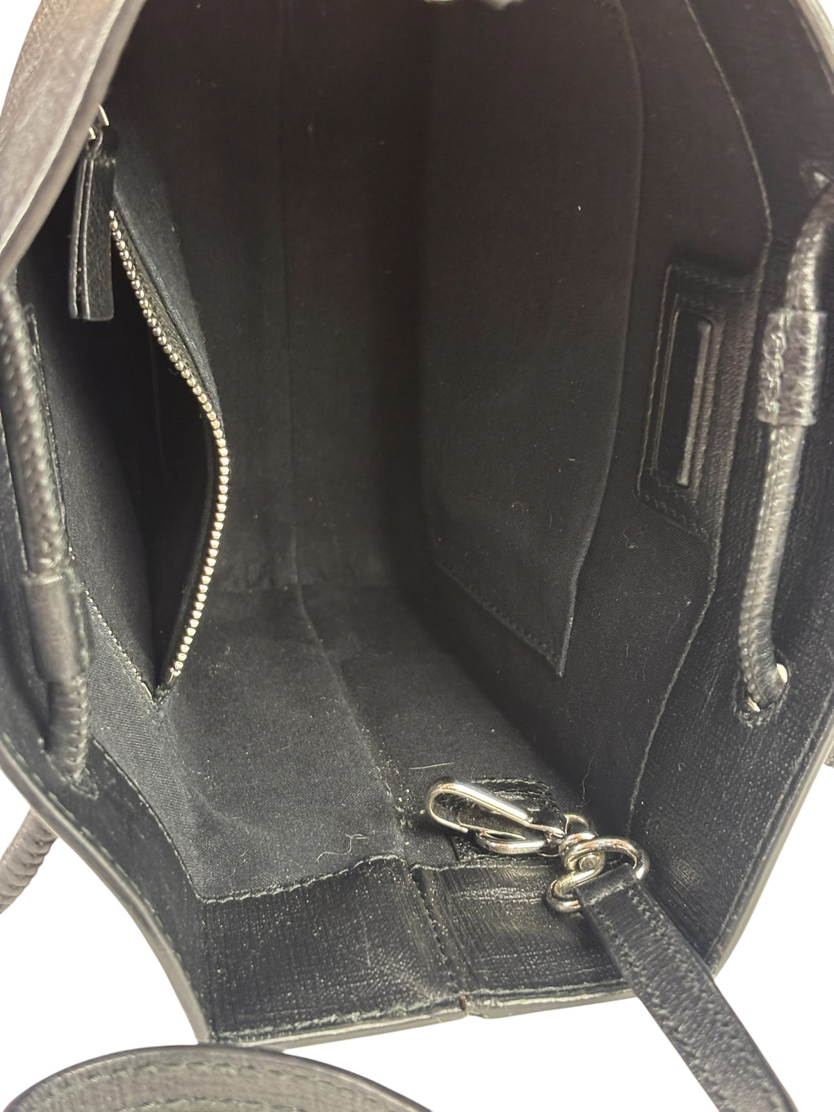 Balenciaga Black Leather Small Shopping Two-Way Tote