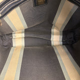 Fendi FF Wave Canvas Shoulder Tote