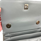 Chanel CC Trendy Blue Leather Flap Top Handle Bag