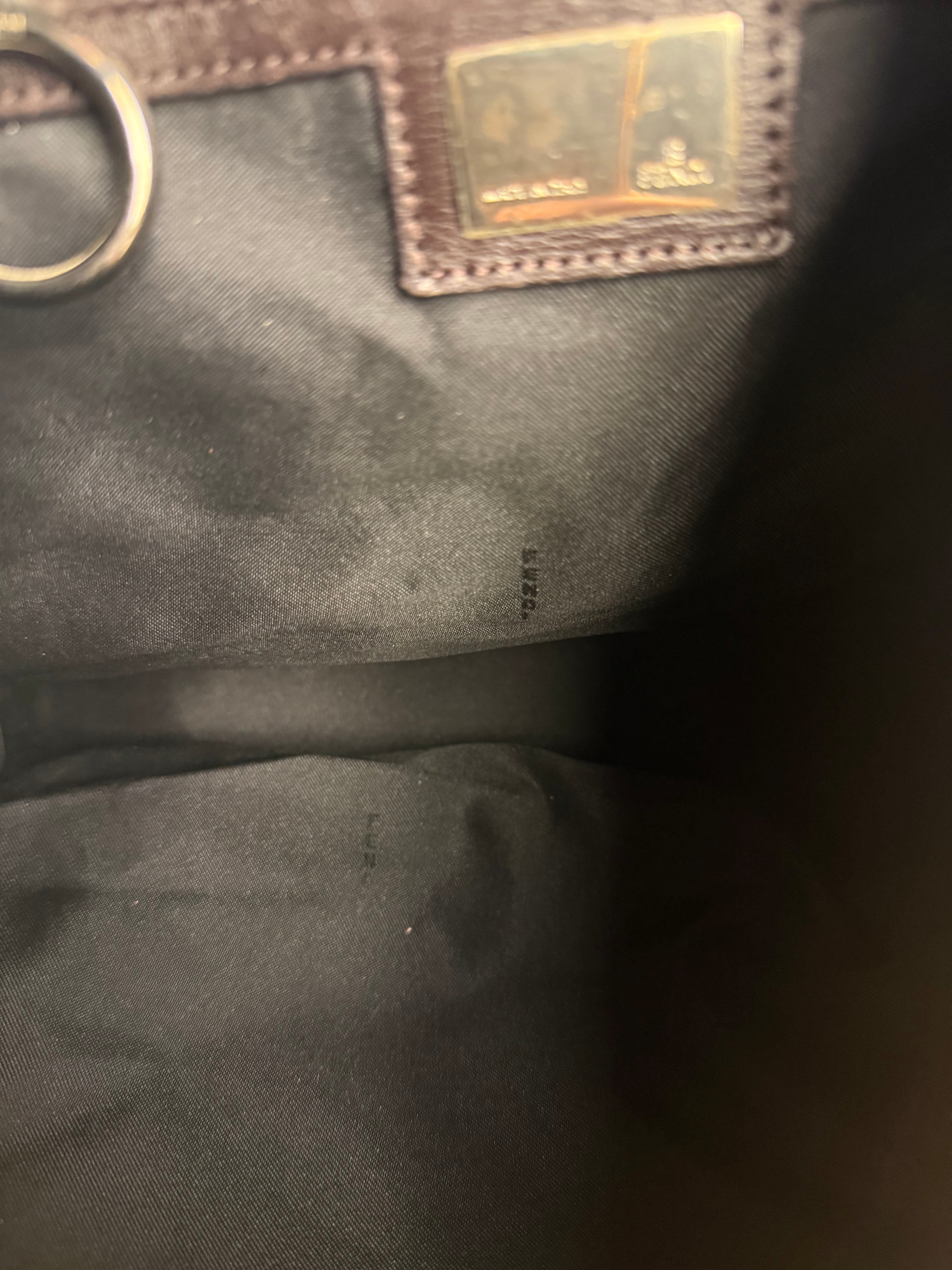 Fendi Vintage Tiger Print Canvas Bowler Bag