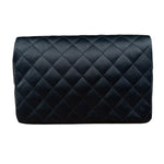 Chanel Black Quilted Satin Gripoix 1986