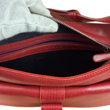 Loewe Vintage Red Leather Shoulder Bag