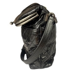 Chanel Black Quilted Lambskin Tabatiere Fold-Over Shoulder Bag 2014
