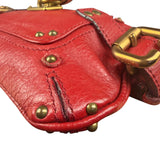 Chloe Red Leather Mini Paddington Pochette