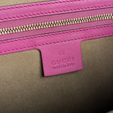 Gucci Pink/Red Leather Open Top Handbag