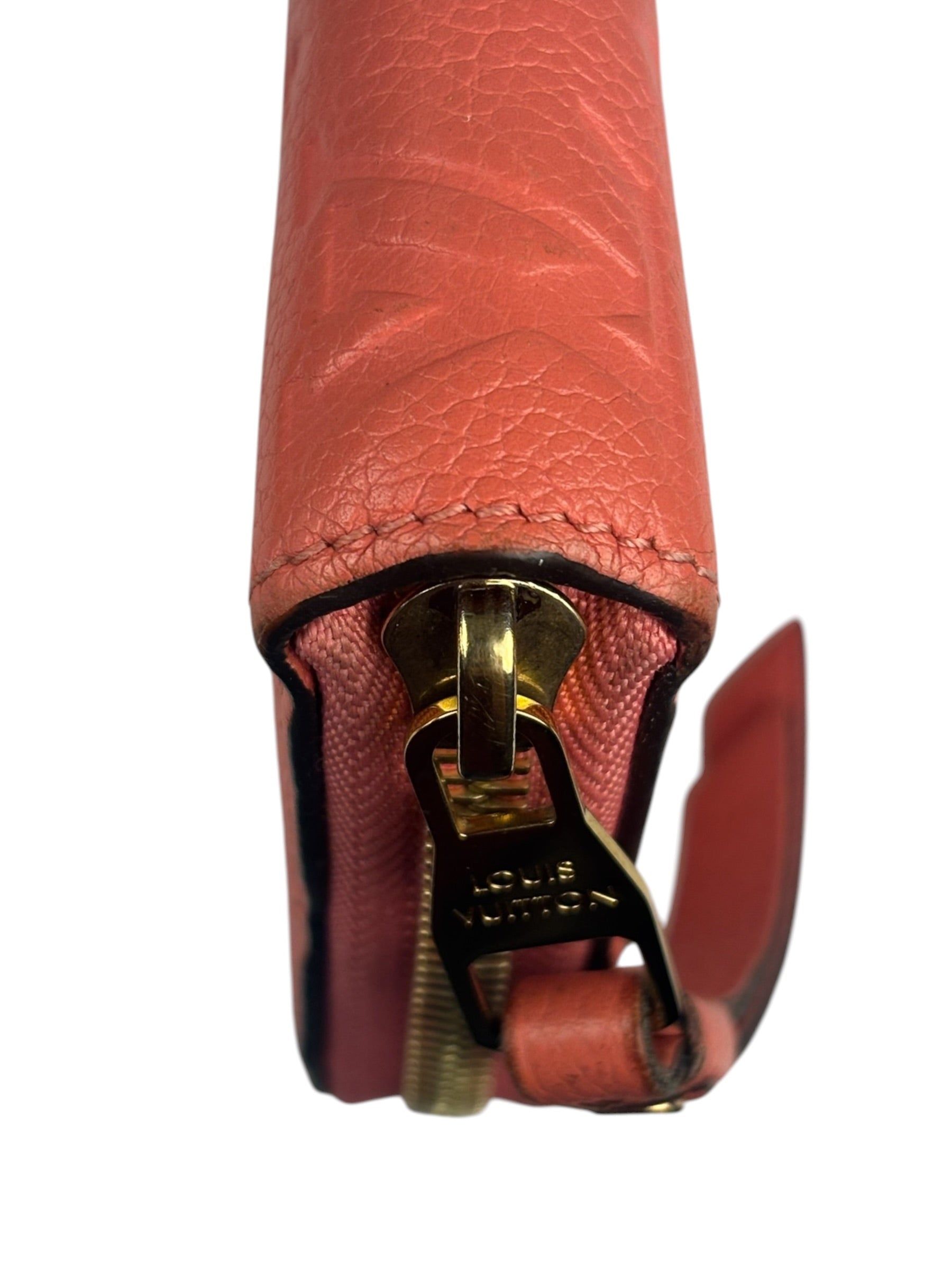 Louis Vuitton Pink Empreinte Leather Long Wallet