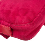 Fendi Pink Suede/Leather Trim Baguette