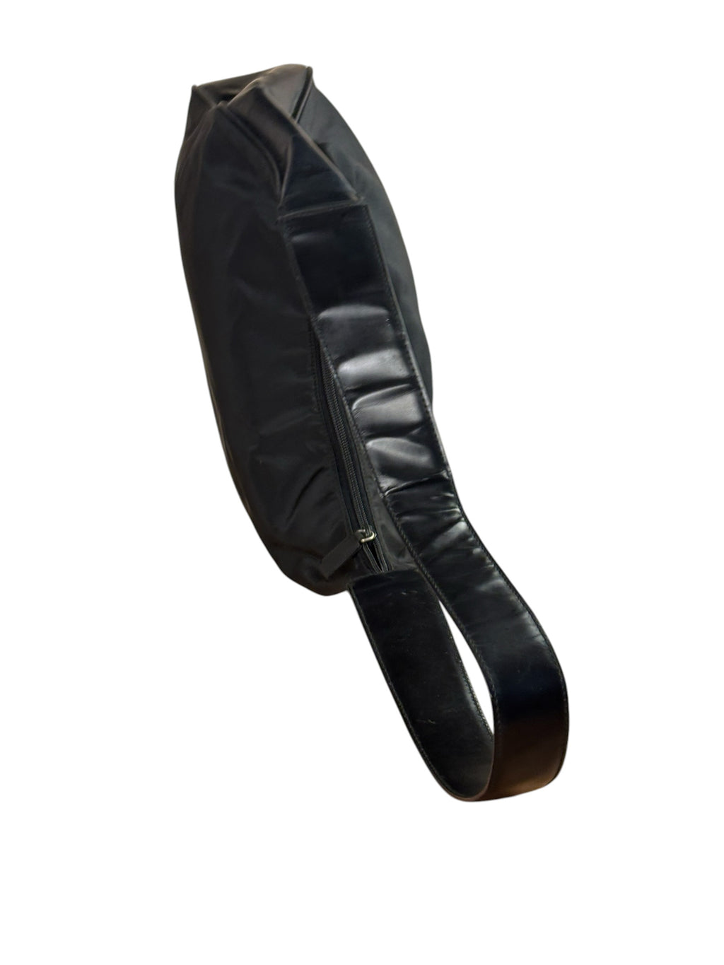 Prada Black Tessuto Nylon/Leather Large Spazzolato Hobo Bag