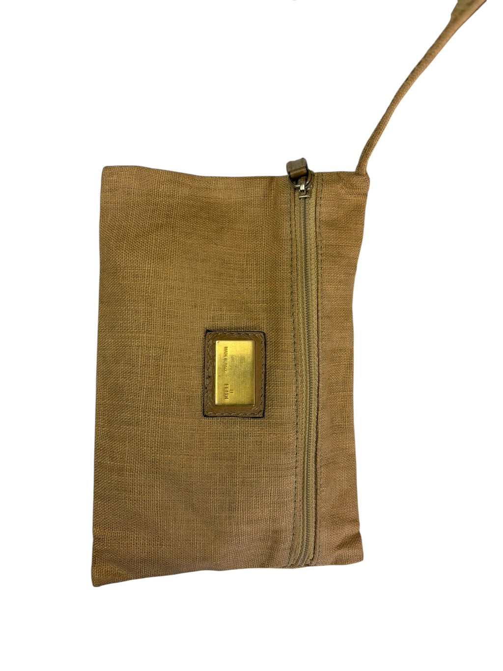Fendi Colorblock Leather Trim Zucca Boston Bag