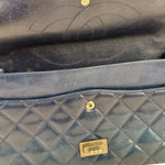 Chanel Blue Reissue 225 Double Flap Bag 1991