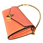 Fendi FF Diamonds Continental Peach Wallet on Chain