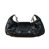 Balenciaga Black Leather Pamela Small Shoulder Bag