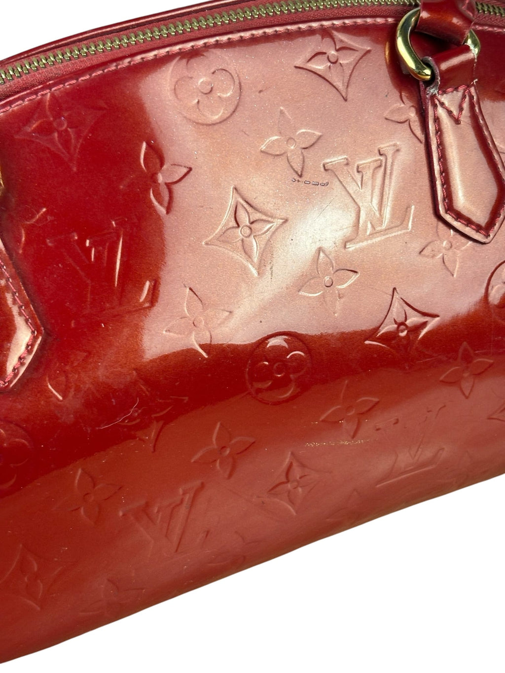 Louis Vuitton Red Vernis Sherwood Shoulder Bag