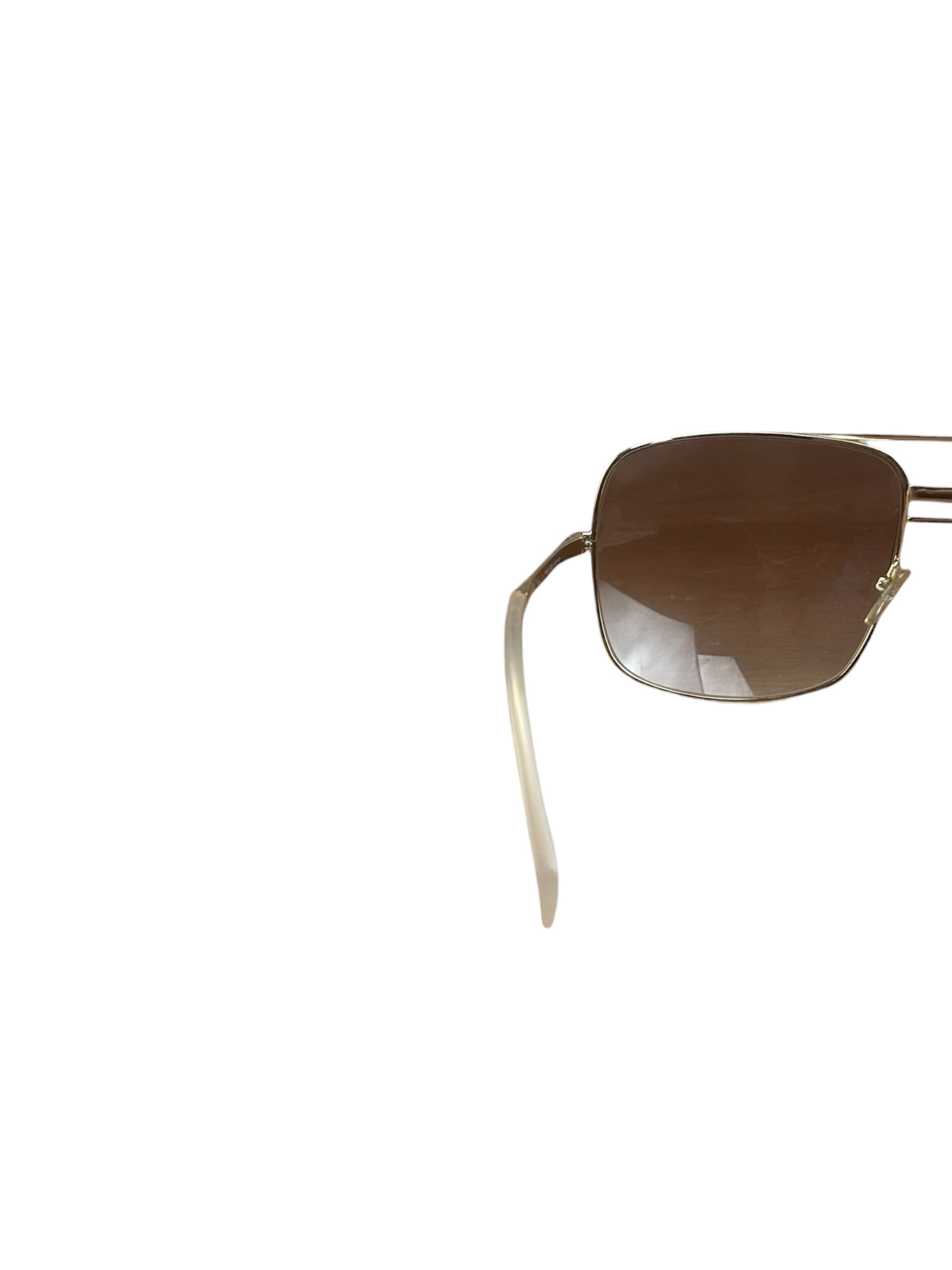 Celine Gold Tone Square Aviator Sunglasses CL41808/S
