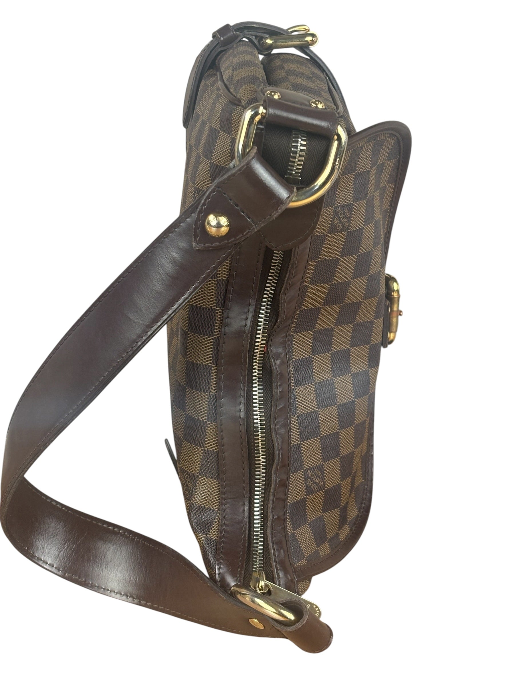 Louis Vuitton Coated Canvas Damier Ebene Highbury Shoulder Bag