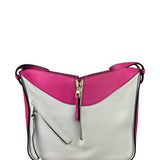 Loewe Pink/White Leather M Hammock Bag