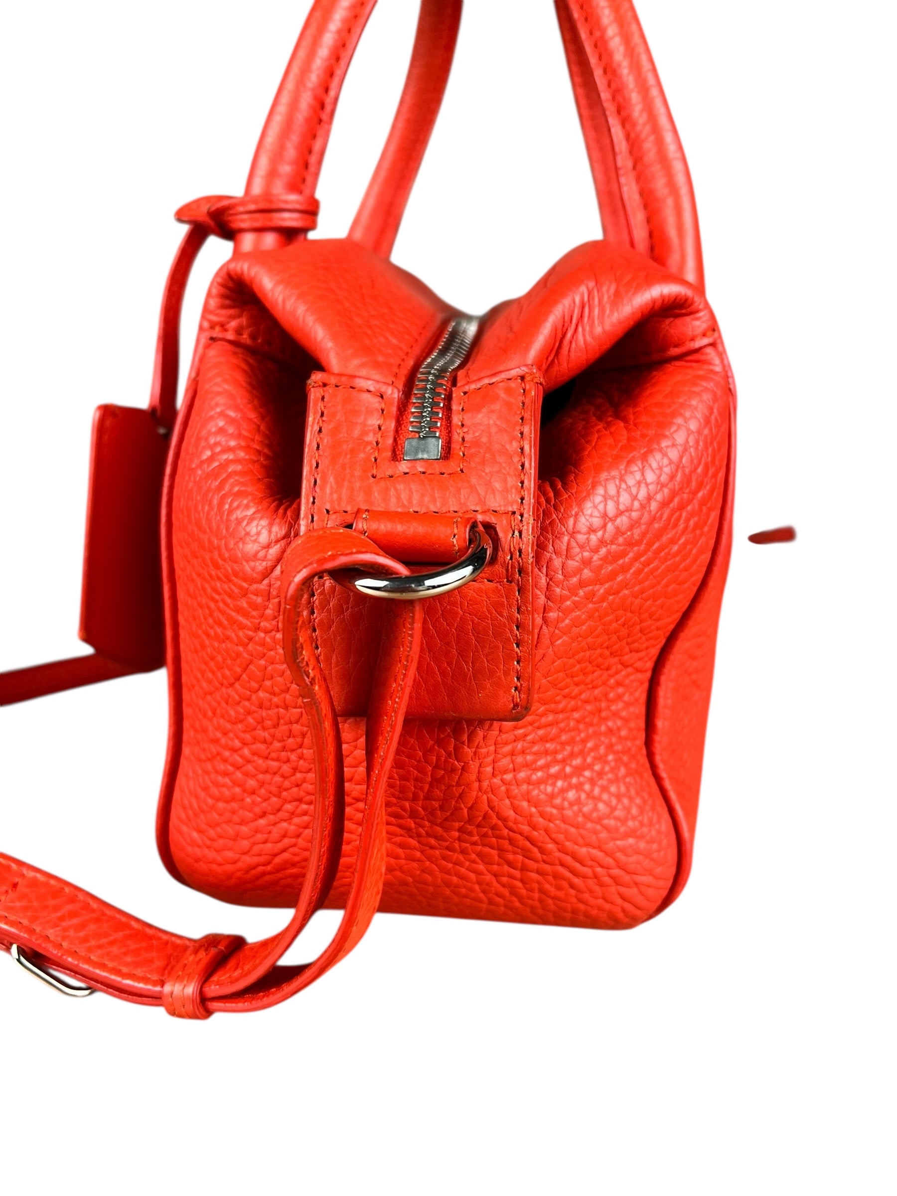 Balenciaga Red Leather Infanta Mini Boston Bag