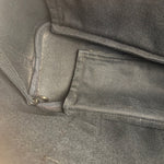 Hermes Black Canvas Leather Valparaiso Handbag
