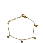 Dior Goldtone Letter Block Bracelet