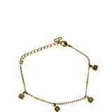 Dior Goldtone Letter Block Bracelet