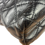 Chanel Black Quilted Lambskin Tabatiere Fold-Over Shoulder Bag 2014