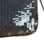 Fendi Vintage Black Sequin Baguette Shoulder Bag