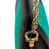 Gucci Suede Web Ophidia Chain Shoulder Bag