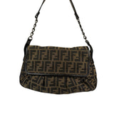 Fendi FF Zucca Vintage B Flap Shoulder Bag
