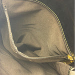 Chanel Vintage Metallic Bronze Lambskin Logo Messenger Bag 1997