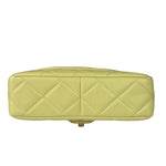Chanel Yellow Caviar Leather Mini Flap Bag