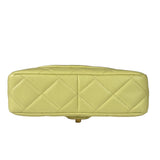 Chanel Yellow Caviar Leather Mini Flap Bag
