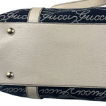 Gucci Western Logo Denim Abbey Zip Tote