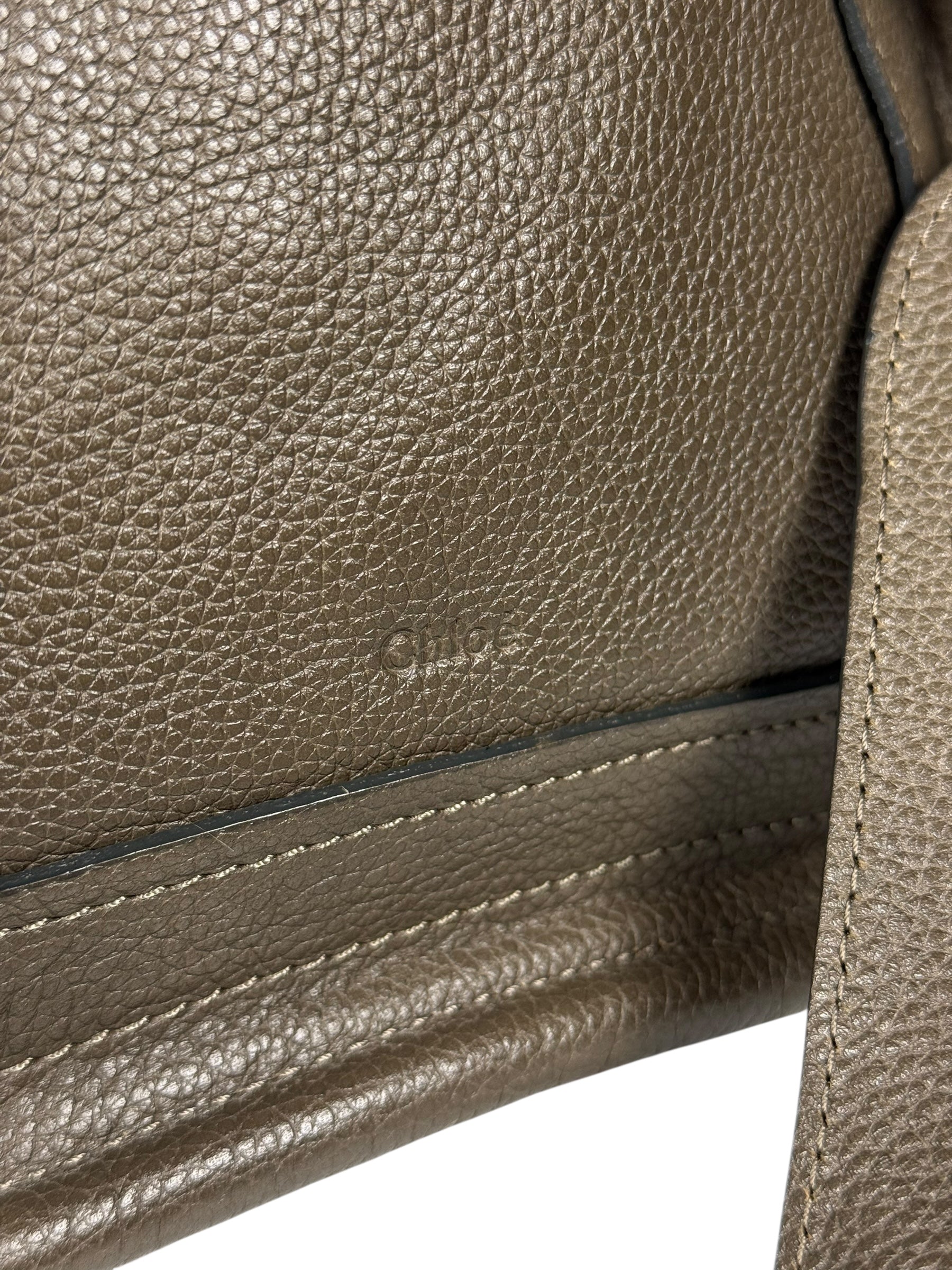 Chloe Partay Small Taupe Two-Way Bag