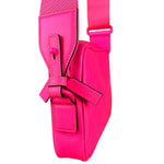 Gucci Hot Pink GG Rubber Effect Crossbody Bag