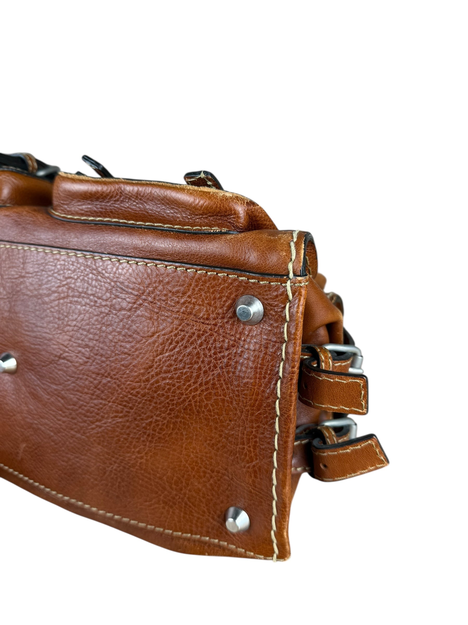 Chloé Vintage Edith Leather Tan Shoulder Bag