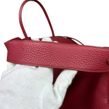 Hermes Lindy 34 Red/Fuchsia Clemence Leather Handbag 2014