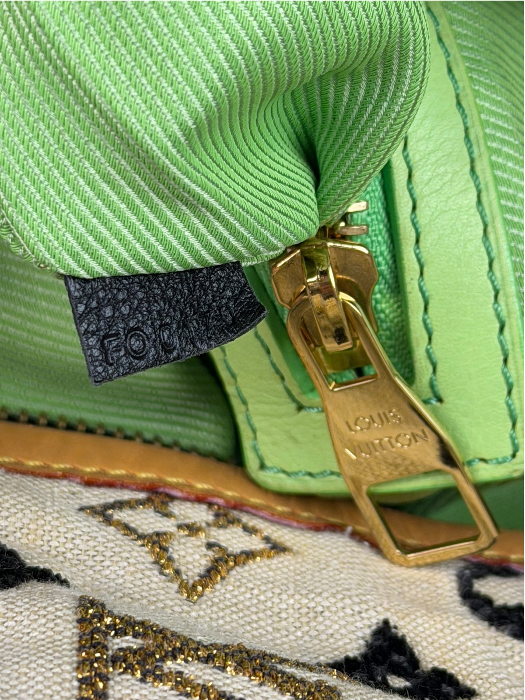 Louis Vuitton Limited Edition Leather Trim Monogram Cheche Gypsy PM