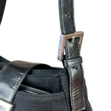 Fendi Mini Baguette Neoprene Black