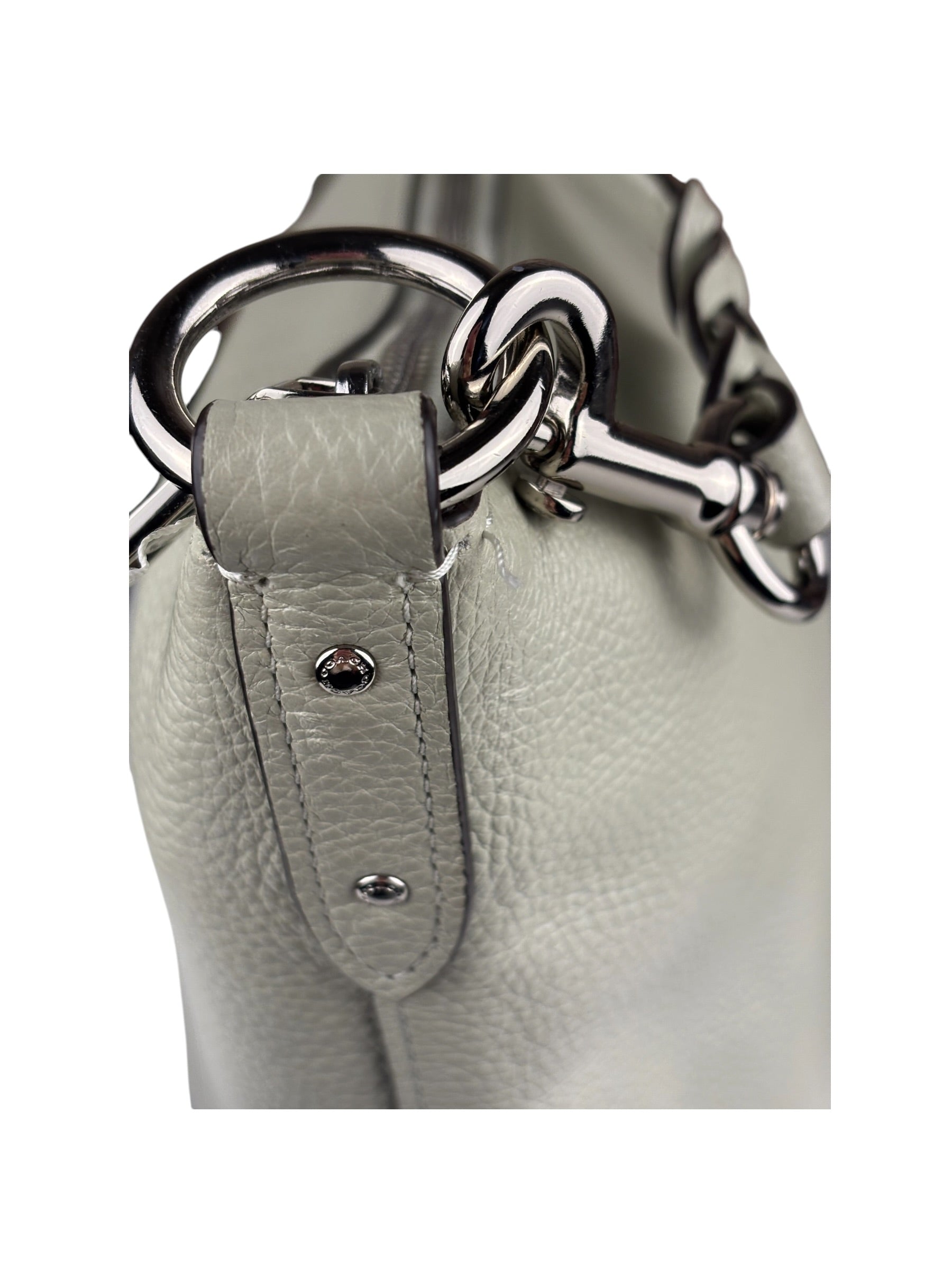 Coach Light Green Leather Laurel Shoulder Bag
