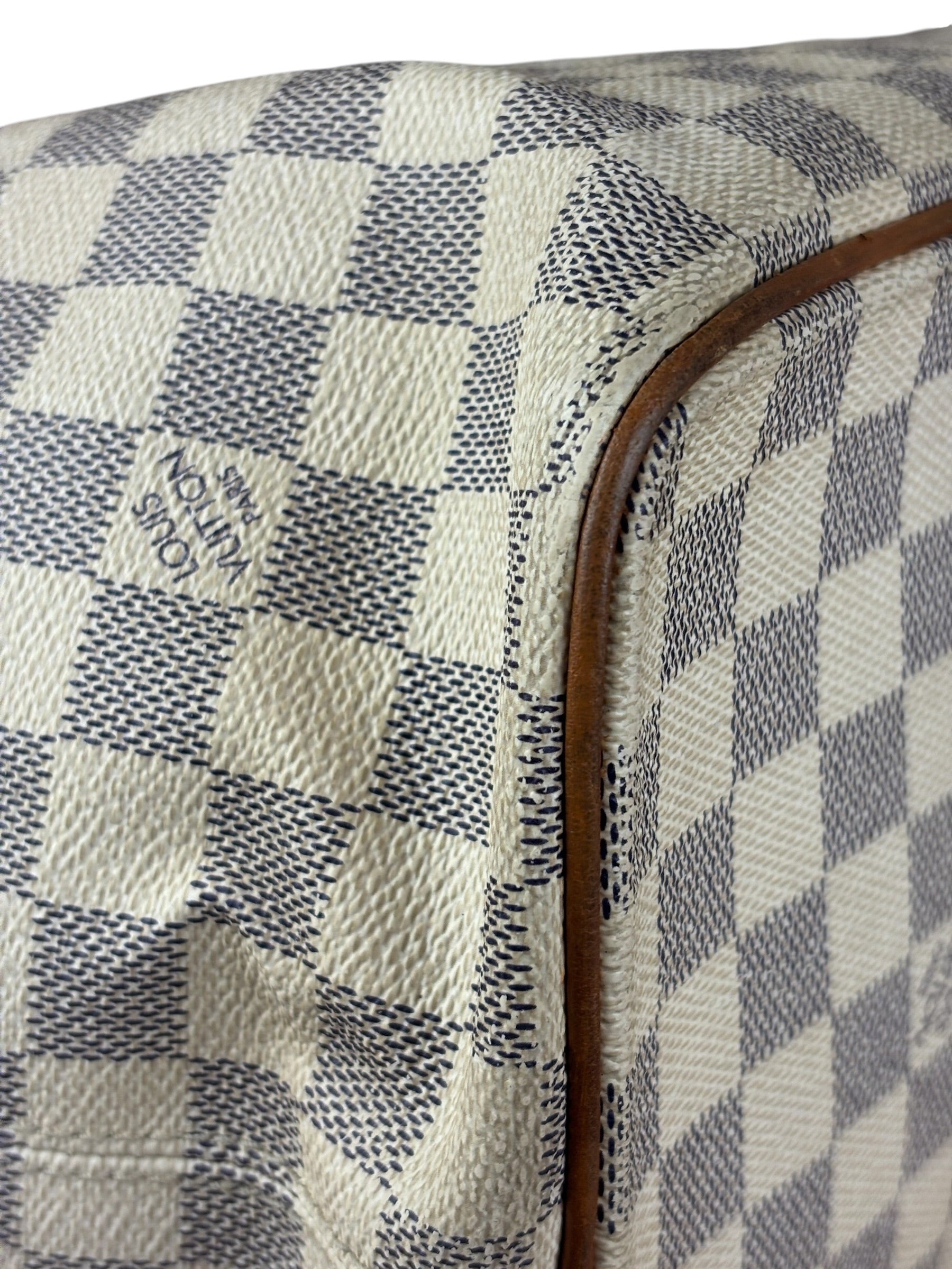Louis Vuitton Vintage Monogram Damier Azur Saleya Shoulder Tote Bag