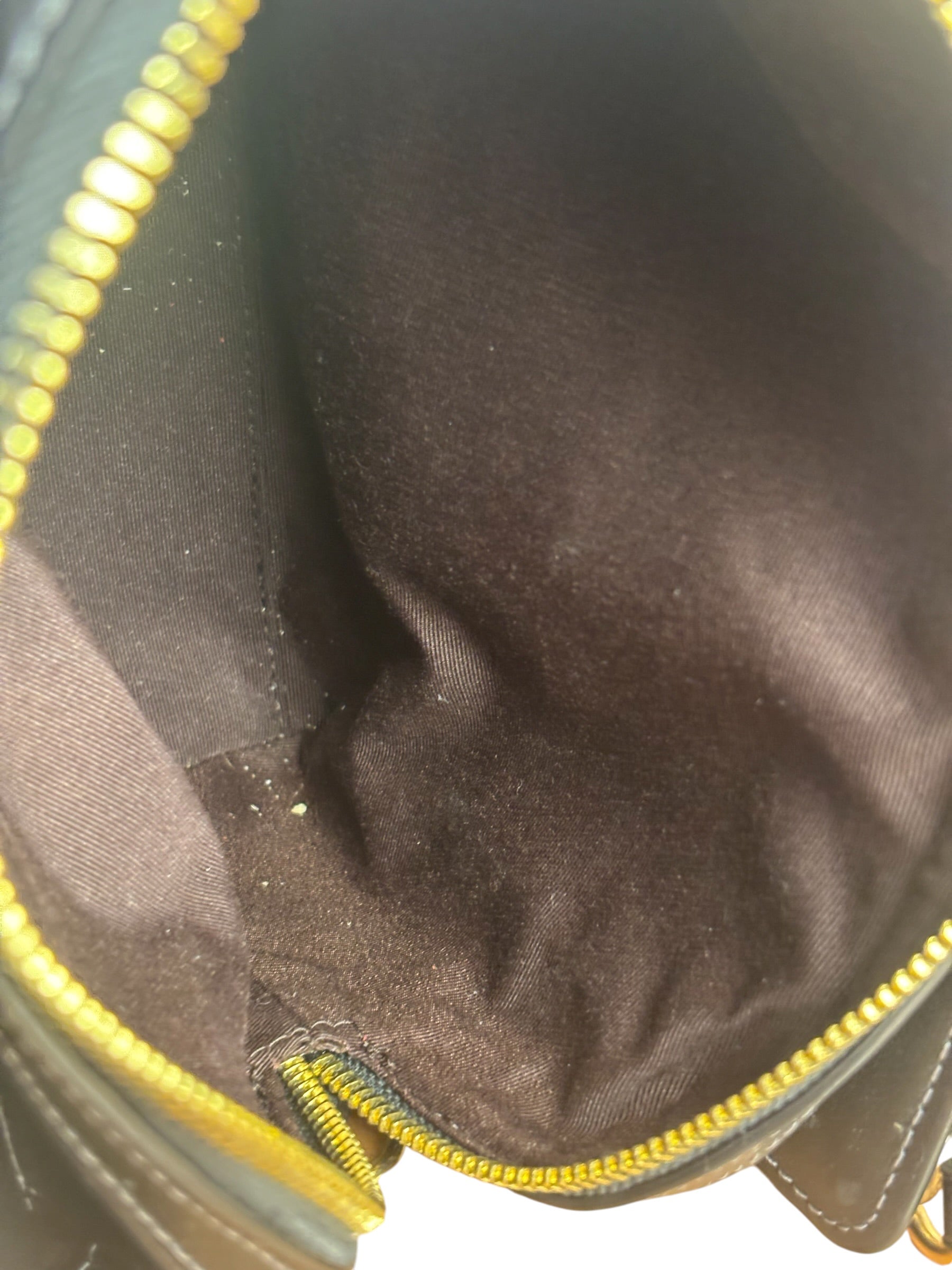 Coach Brown/Black Canvas Mini Darcie Carryall Two-Way Bag