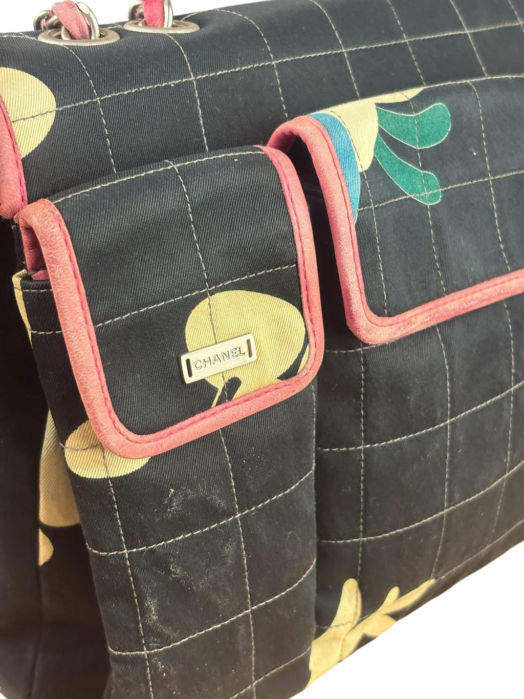 Chanel Chocolate Bar Multipocket Floral Flap 2002