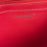 Chanel Red Quilted Caviar Leather Flap Bag 2008