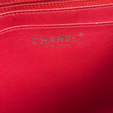 Chanel Red Quilted Caviar Leather Flap Bag 2008