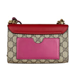 Gucci Padlock Medium Leather Chain Shoulder Bag Beige/Red/Pink