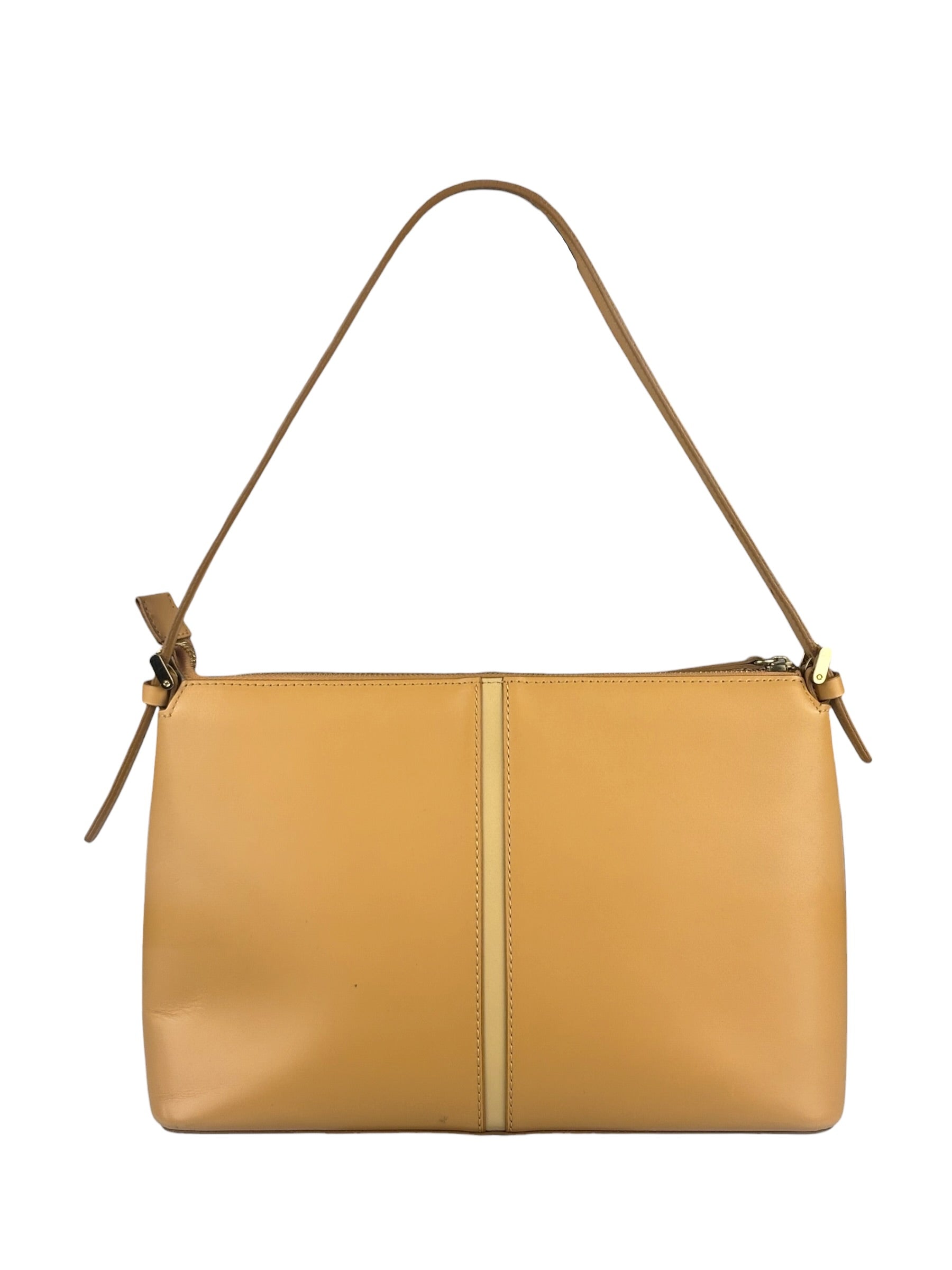 Burberry Vintage Beige Leather Shoulder Bag